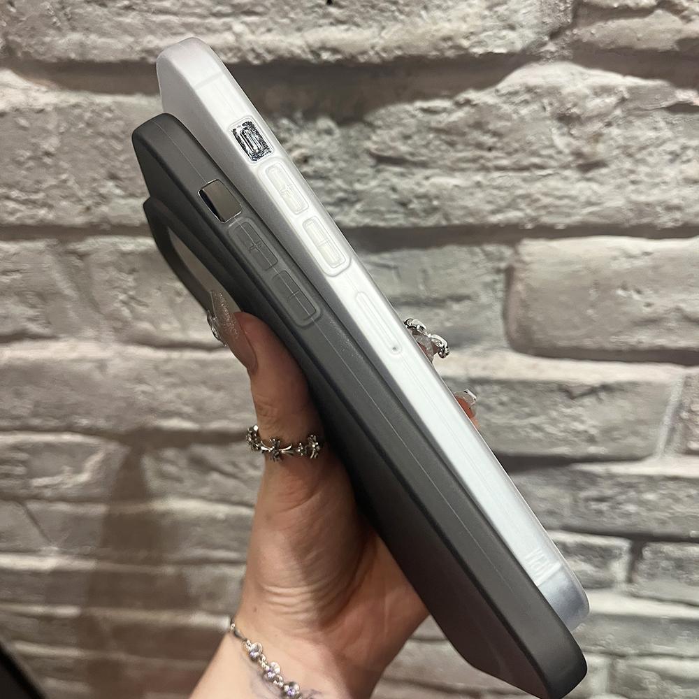 Luxury Square Silicone Soft Case For iPhone 16e 16 15 14 13 12 11 Pro Max Plus Transparent Matte Cover Slim Shell For iPhone16 +