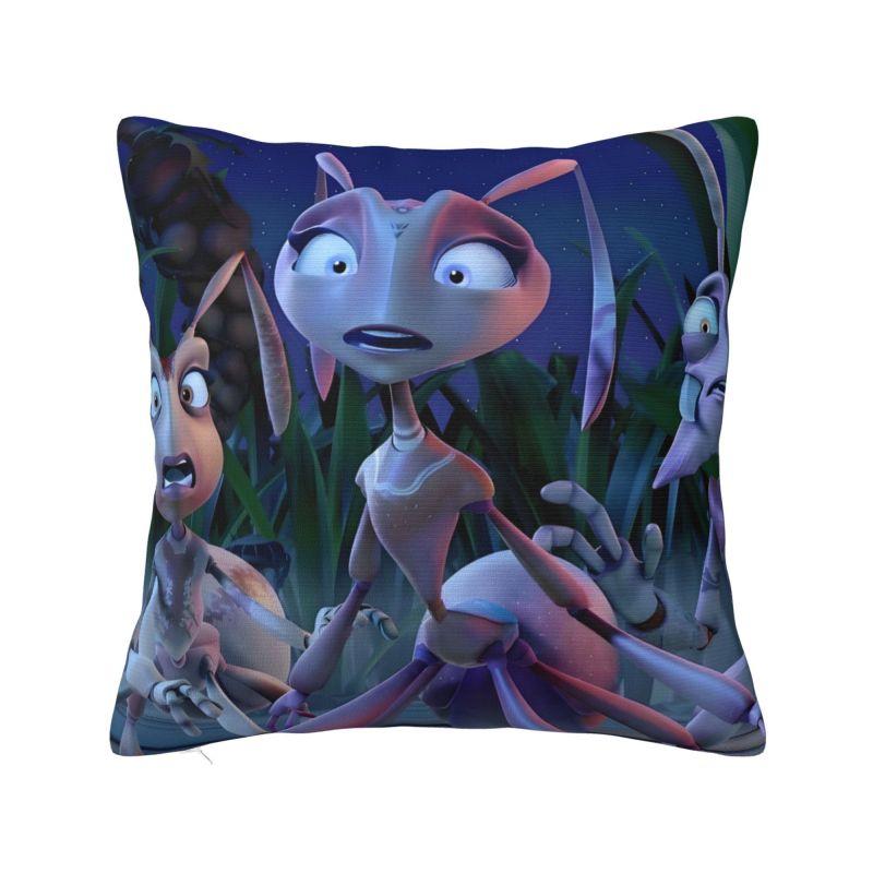 Luxury Disney Anime The Ant Bully Movie Cartoon Cushion Cover Velvet Fantasy Adventure Comedy Film Throw Pillow Case Home Decor 12x12Inch