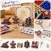 3D Beaded DIY Craft Kit for 250th Anniversary Celebration Includes Beads Thread Scissors and Instructions for Handmade Decorations