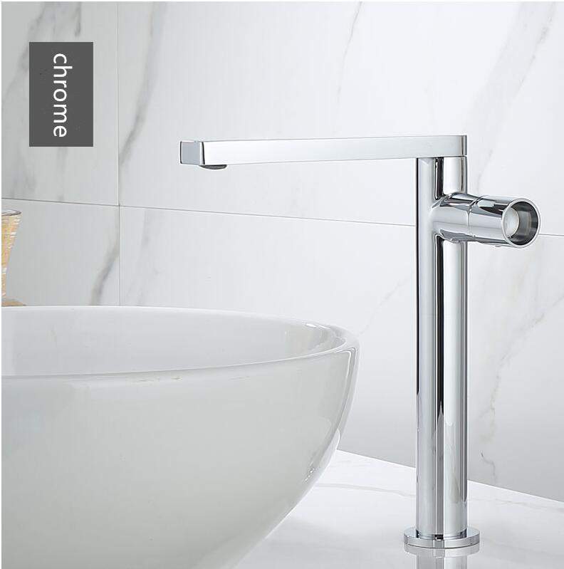 Basin Faucet Bathroom single lever hot and cold Brass Rotation Mixer Tap brush gold chrome black Basin Water Sink Mixer crane