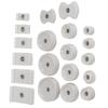 Professional 20 Pcs Set Watch Repair Tool White Color Back Case Press Dies Watch Case Press Die Kit Back Cover Press