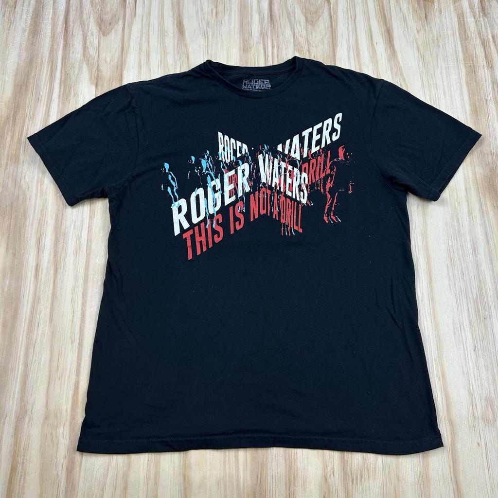 Roger Waters This Is Not A Drill Black T-shirt Sz L Tour T-shirt Unisex T-Shirt