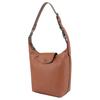 Longchamp Adjustable Detachable Shoulder Strap Flap Closure Leather Hobo Bag Women Bags Cognac 10286987504