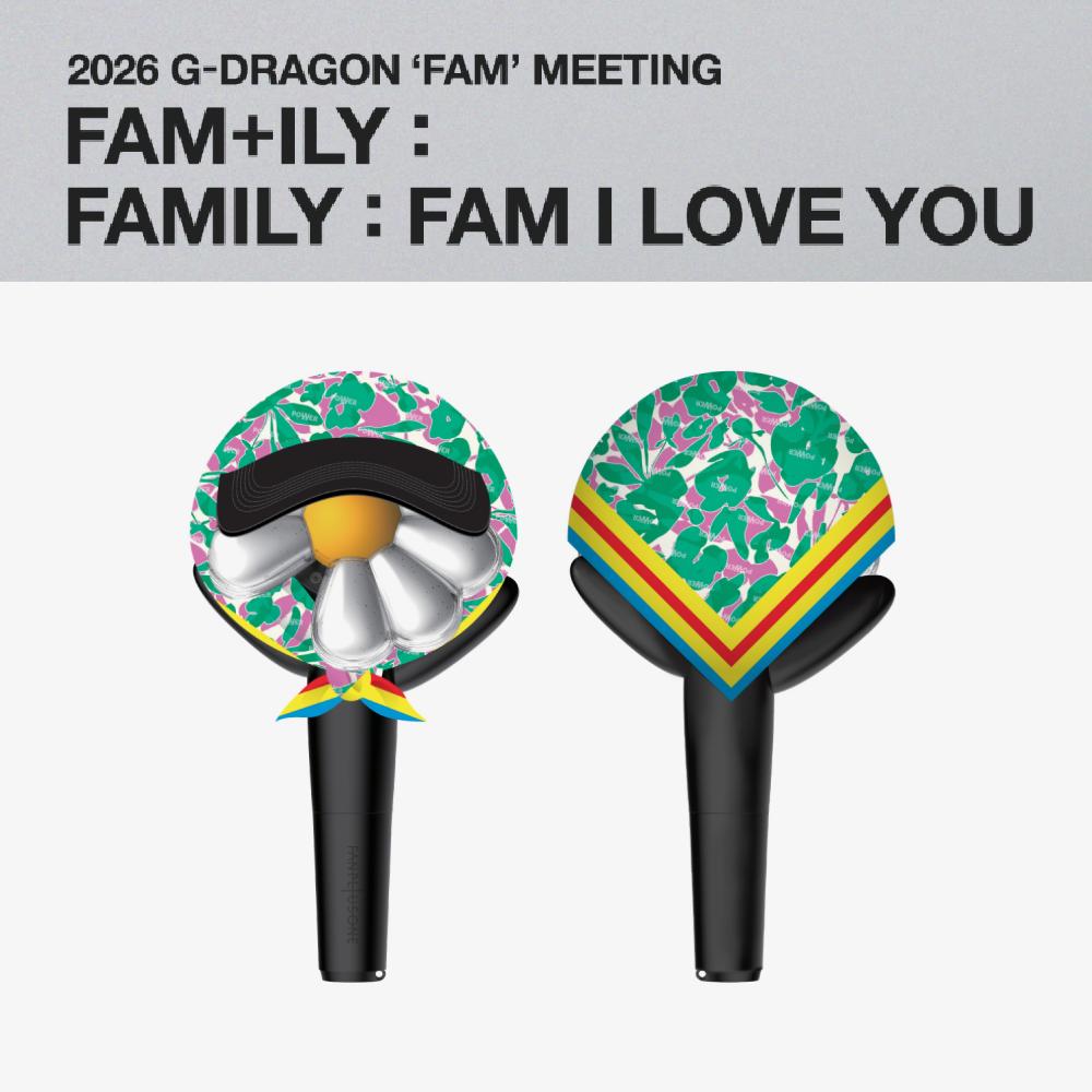 Предзаказ 2026 G-DRAGON FAM+ILY : СЕМЬЯ : СЕМЬЯ Я ЛЮБЛЮ ТЕБЯ Световой стик Шарф Кепка
