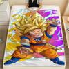 Goku Simple Stylish Printed Blanket, Flannel Blanket Great for Bedroom, Bed, Sofa, Chair, Picnic & Tour.-TING