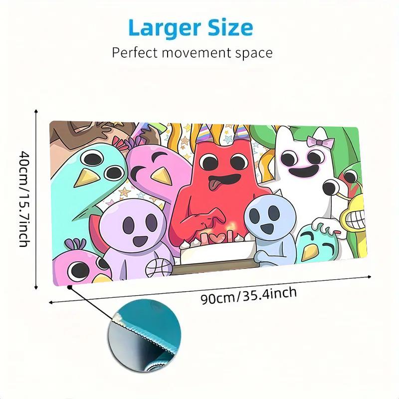 Garten of Banban Print Cushion Non-slip Laptop Tablet Big Mousepad XXL Mat Mini PC Playmat With Lock Edge