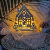 Christmas Tree House Plugin Decoration Gypsum Mold DIY Silicone Mold
