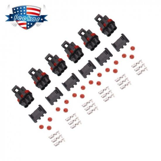 6PCS Pulse Power Plug Connector DIY Fit for 2018 Polaris Ranger Crew XP1000