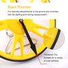 Distance Measuring Wheel Kit 3 Sections Foldable Hand Push Roller Rangefinder Thick Rubber Tire 99999.9M/FT for Site Surveying