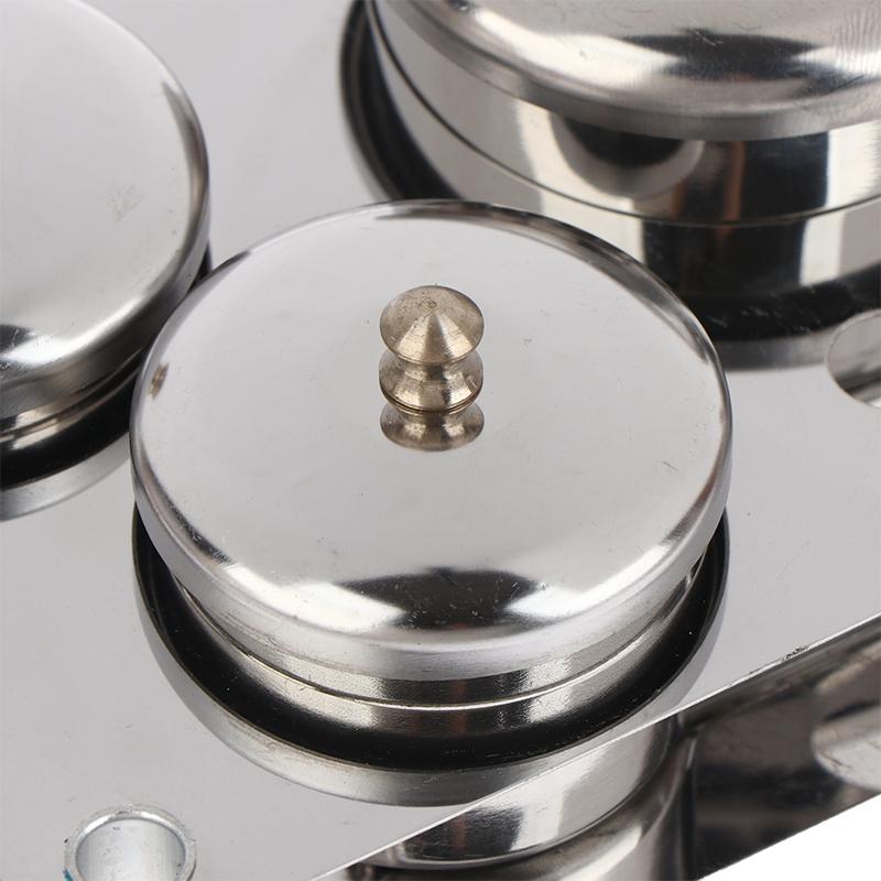 3/5 Stuks Roestvrij Staal Dappen Schaal Bekers Set Salon Manicure Acryl Poeder Vloeistof Container Organizer Tray Dappen Schaal Nagelkunst Gereedschap