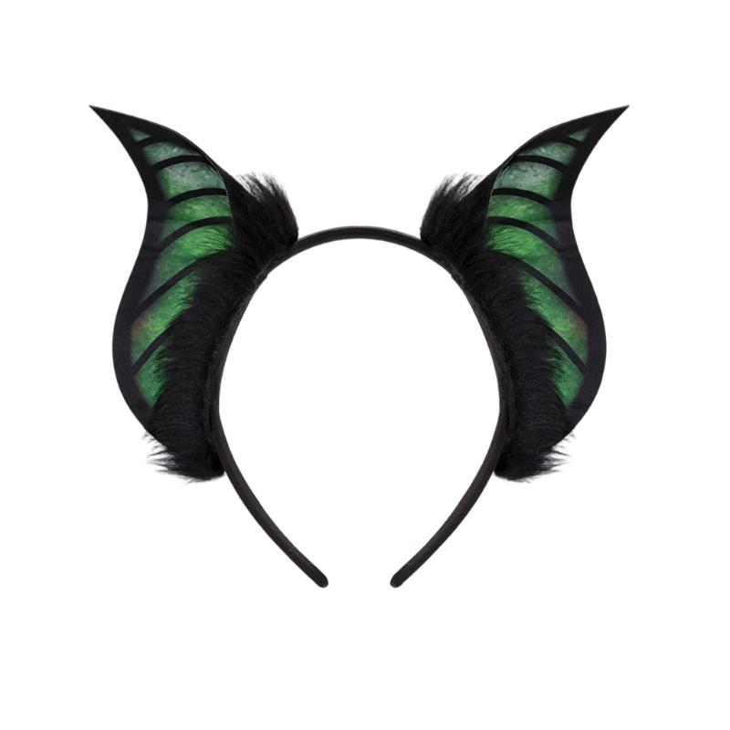 Furry Plush Bat Ear Headband For Adult Kids Cosplay Party Gathering Costume Accessories Hairhoop for Various Occasion