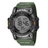 SMAEL 8123 Swimming Sport Watches for Men Alarm Clock Stopwatch Digital Watch LED Sports Watches Men's Wristwatch 50m Waterproof