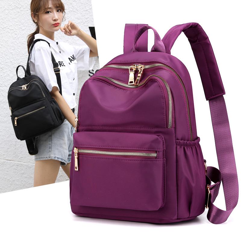 Women's Fashionable Oxford Cloth Backpack - Large Capacity, Compact Design, Ideal for Students and Travel