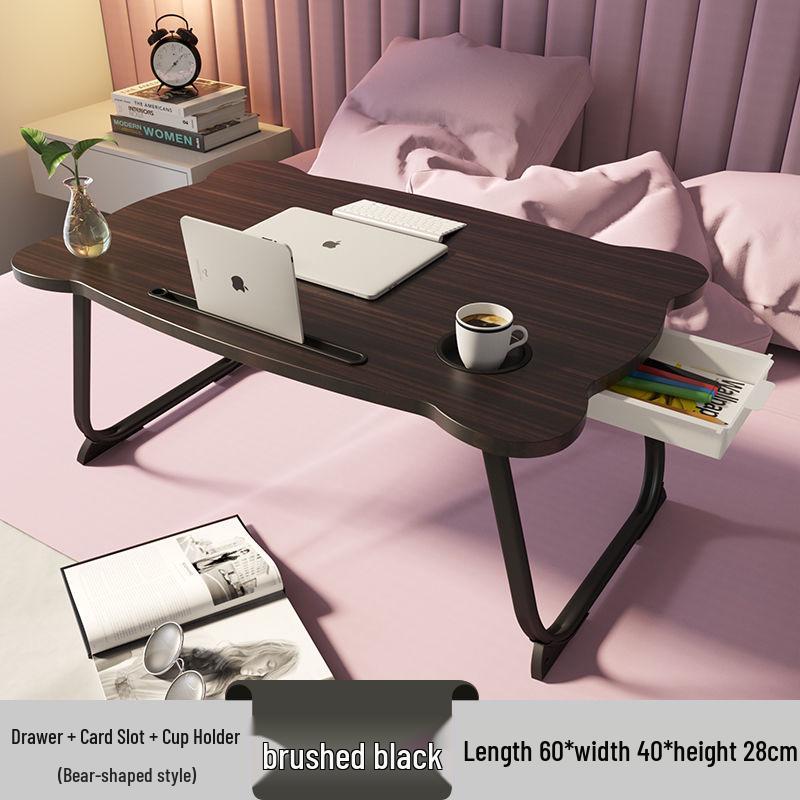Compact Foldable Bedside Laptop Desk for Dorms and Rentals