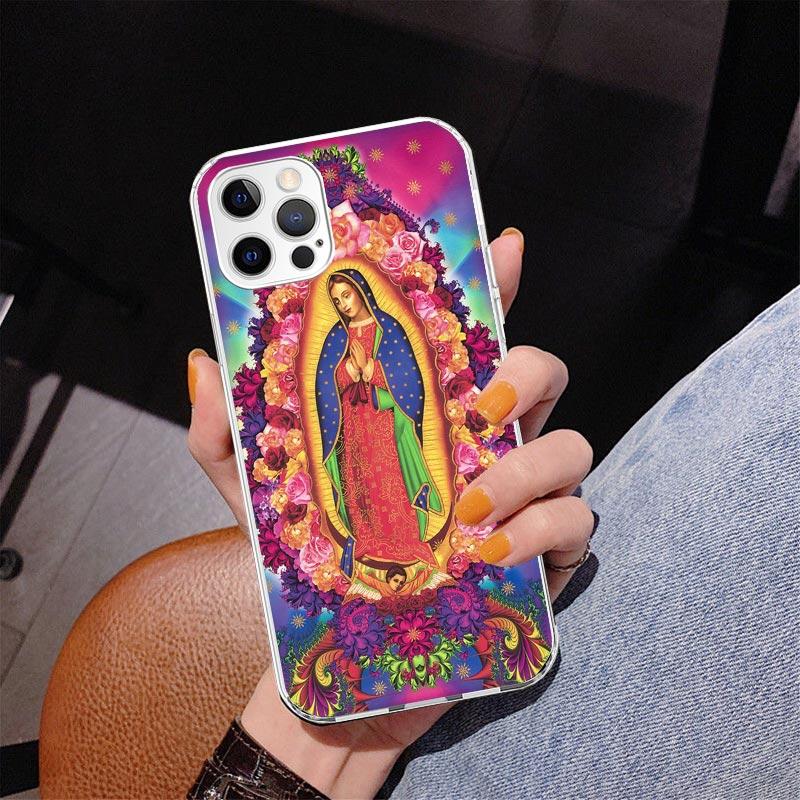 Virgin De Guadalupe Virgen Mary Phone Case For iPhone 17 Air 16 Pro Max 16E 15 + 14 Plus 11 12 13 Mini 7 8 SE Gift Print Cover F