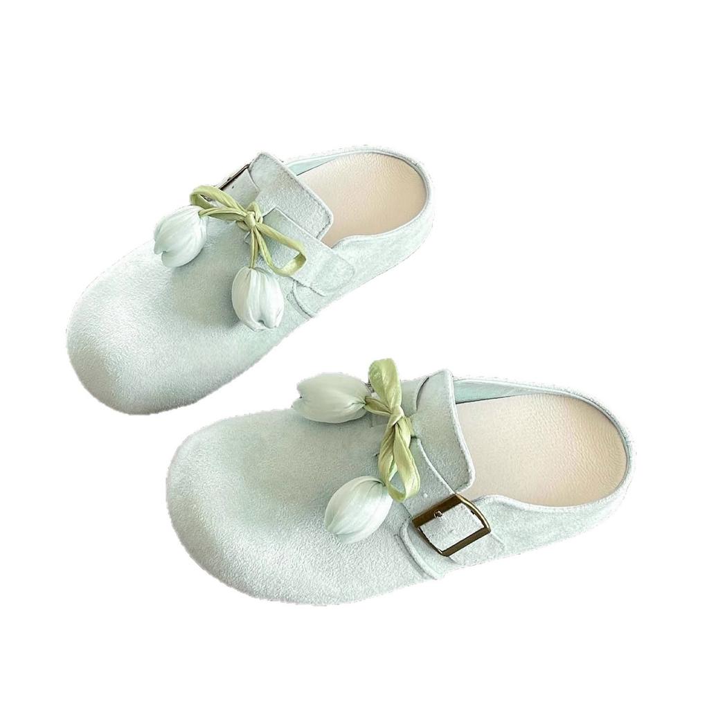 Baotou half slippers summer new outer wear soft bottom flat bottom cool slippers