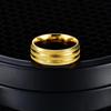 Frosted Gold Ring Men and Women Stainless Steel Gold-Plated Couple Ring Jewelry Wholesale