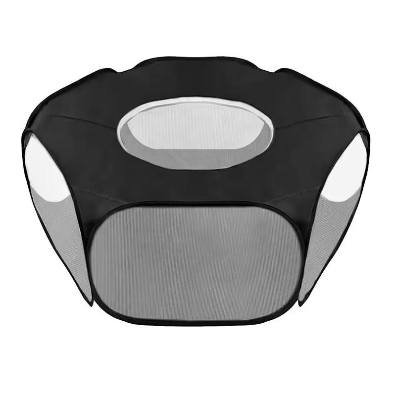 

Portable Pet Puppy Rabbit Playpen Indoor Outdoor Small Animal Hamsters Fence Tent Cage with Cover Waterproof Pets Camping House чёрный