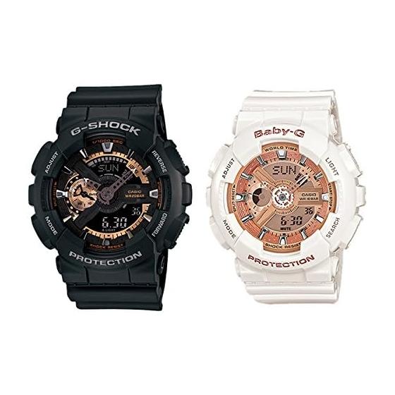 [Casio] CASIO Domestic Genuine Pair Watch G-Shock G-Shock/BABY-G Baby-G Digital Analyzer Multifunctional Waterproof Black White Black White