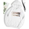 Love Coffee Funny Letter Graphic Printing Hoody Woman Fashion  Sweatshirt Casual S-6XL Hooded Autumn Oversized Clothing