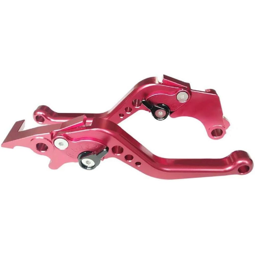Red CNC 6 Position Shorty Brake Clutch Lever for Suzuki Hayabusa GSXR1300 1999 2000 2001 2002 2003 2004 2005 2006 2007
