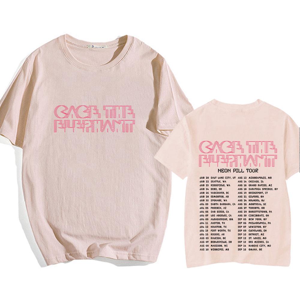 Cage The Elephant T-shirt for Spring/Summer High Quality Tee-shirt Women Clothes Punk Vintage Tshirt Sudaderas Gothic Soft Tops