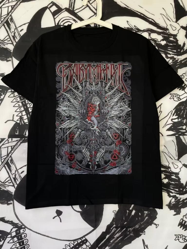 Babymetal Band Print Tshirt Suitable for Both Unisex and Women Summer Shortsleeved Casual Comfortable Cotton Streetwear