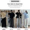 2024 Women's White-Gray High-Waisted Loose Casual Straight-Leg Sweatpants