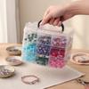 Transparent Adjustable Stackable Compartment Slot Plastic Storage Box For Organizing Toys Jewelry