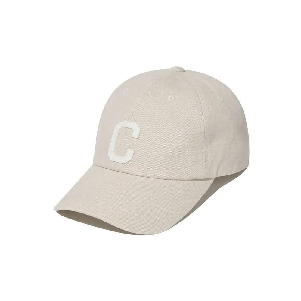 C Logo Cozy Fit Washed Ball Cap Beige CO2606CA05BE 441673 F