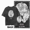 G02 Back Print Cotton Big Size 1984 Graphic Men T-shirt | Acid Washed  Streetwear Cool Vintage O-neck Men's Tee Tshirt