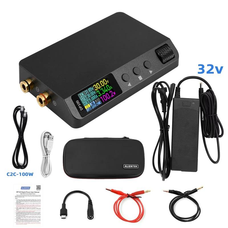 New EU DP100 DC Power Supply Adjustable 30V 5A Laboratory Bench Power Supply Portable Regulator Switching Digital Power Supply