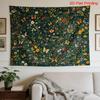 Vintage Floral Tapestry Wall Hanging Garden Butterfly Botanical Art Boho Bohemian Home Decor Decoration for Bedroom Living Room
