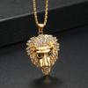 Hip Hop Necklace Lion Head Pendant Necklace