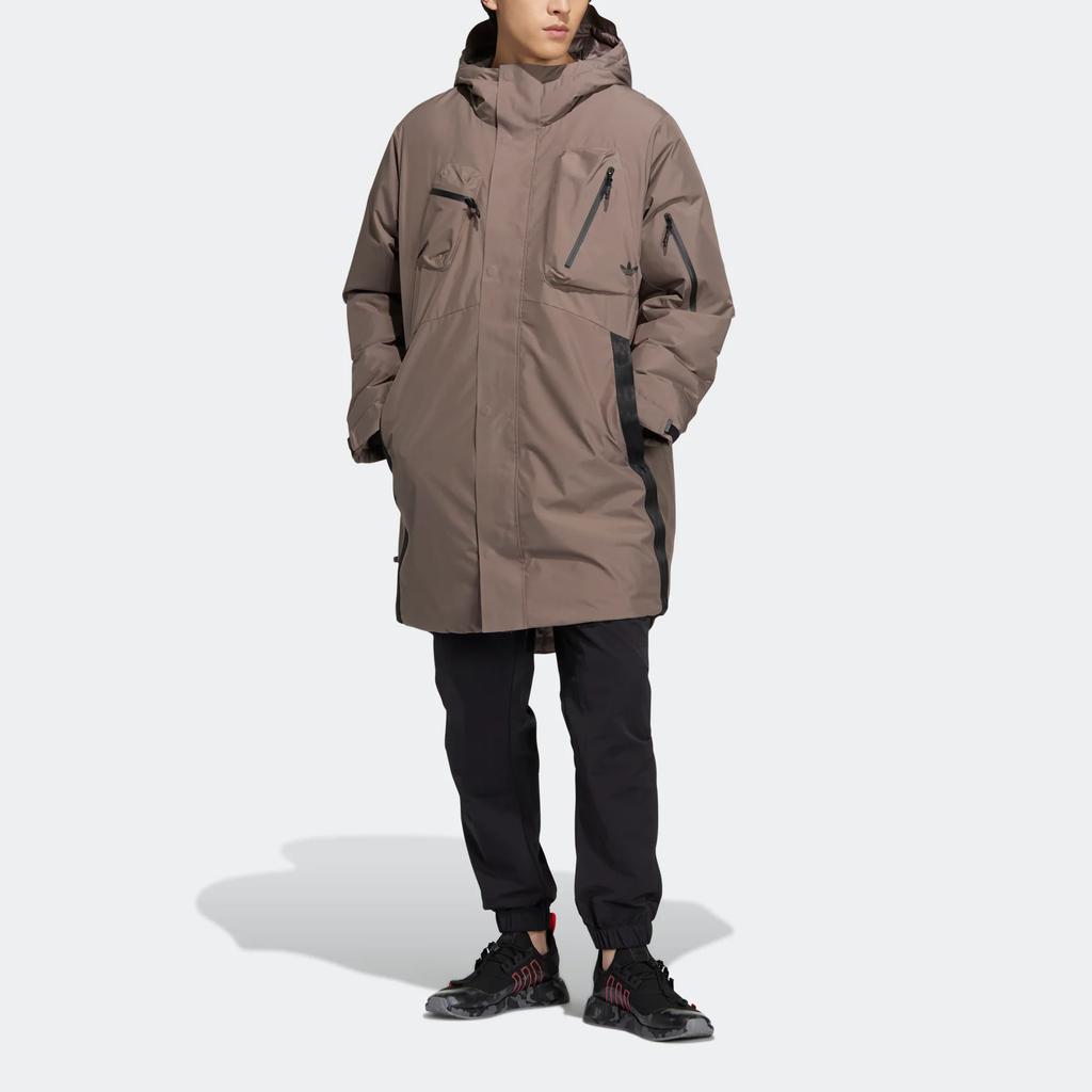 Adidas Originals Utility Down Jacket Japan Version Men's Brown HS9470-