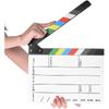 Professional Movie Directors Clapboard, Photography Studio Video TV Acrylic Clapper Board Dry Erase Film Slate Cut Action Scene Clapper with Color