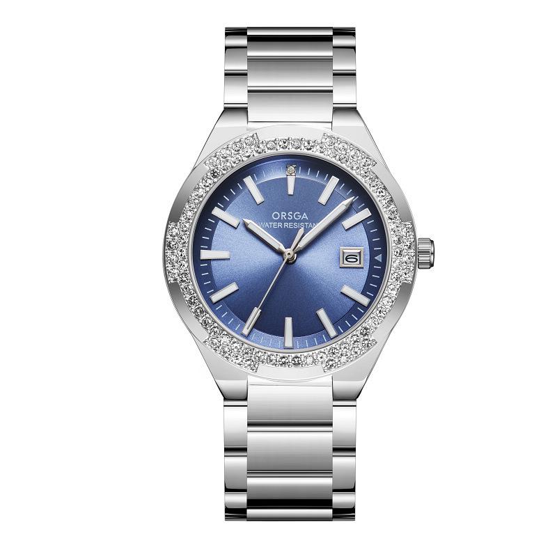 ORSGA Light Luxury Women's Rhinestone Calendar Quartz Watch