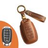 Vintage Leather Car Key Cover for Fiesta with Buckle