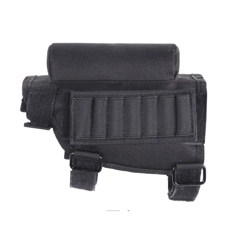 

Зовнішній мисливський тримач для дробових набоїв Тактичний стрілецький мішок для набоїв гвинтівки 98K Тактичний щоковик Набір для прикладу з набоями чорний
