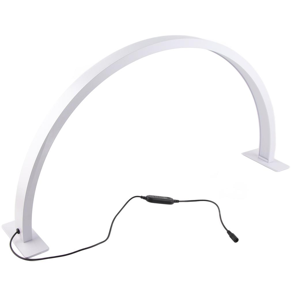 Half Moon Desktop Light 3000‑6000K 490pcs Light Chips U Shape Tattoo Desk Lamp 100‑240V White Large