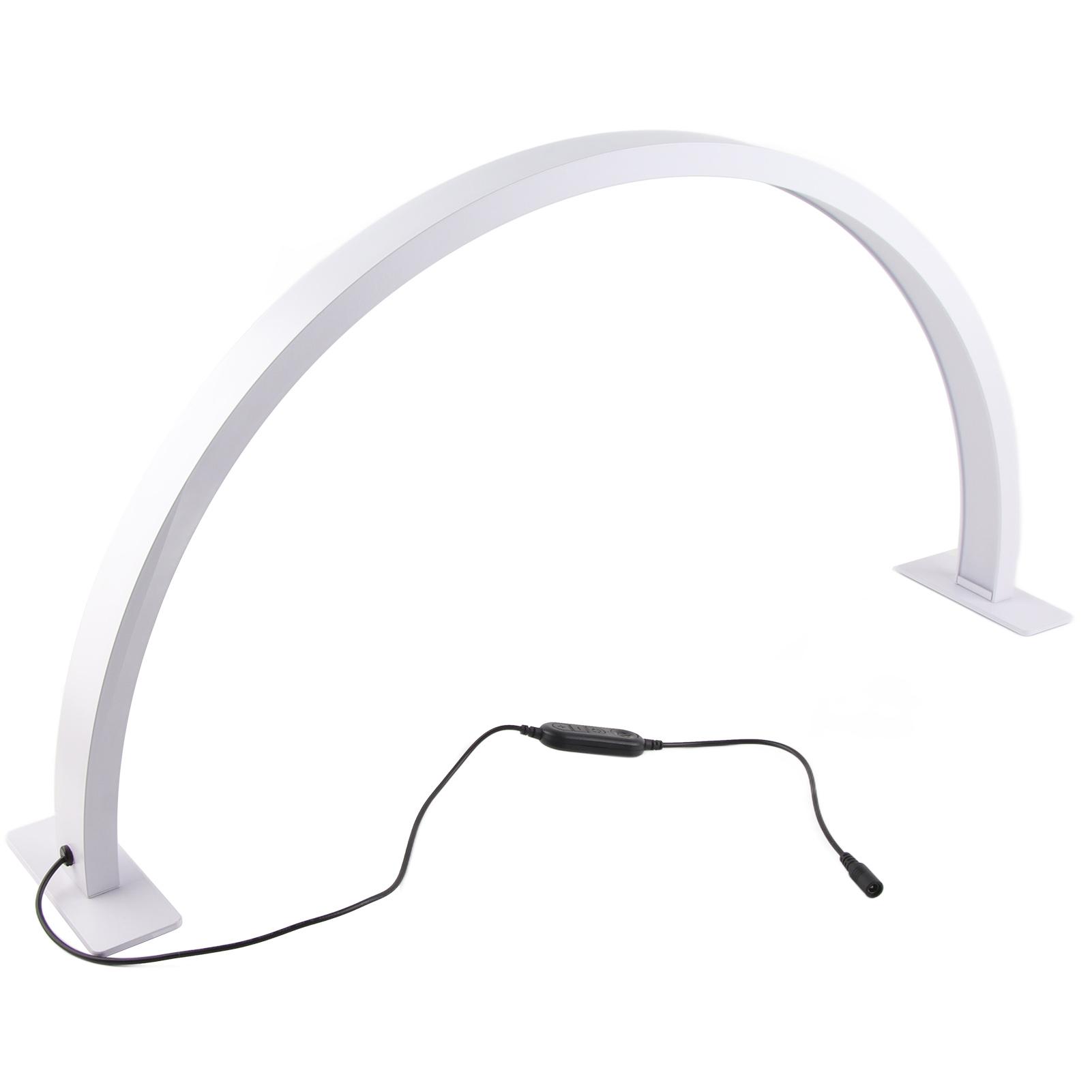 

Настольная лампа Полумесяц 3000‑6000K 490 светодиодов U-образная лампа для тату-стола 100‑240В Белая Большая US Plug