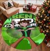 Ben 10 Cartoon Pattern Round Rug, Indoor/Outdoor Mat, for Picnic, Gameroom, Bedroom, Office, Living Room, Home Decor Carpet, Birthday Gift