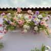 Mori Style Pink & Purple Cymbidium Flower Row for Wedding Aisle & Banquet Decoration