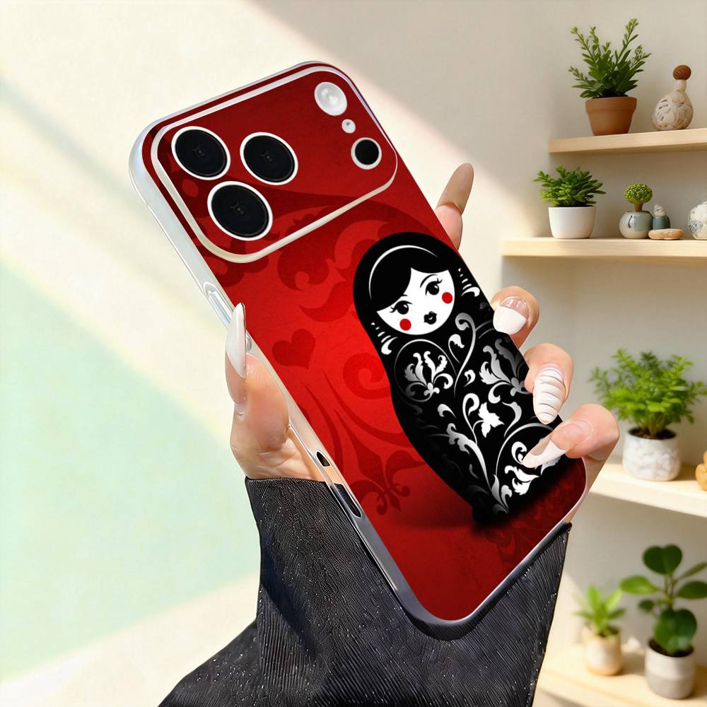 Cute Russian Matryoshka Cute For iPhone 11,12,13,14,15,16,17,Pro,Max,Plus,Mini,SE4,E Phone Case Magnetic For Magsafe Wireless