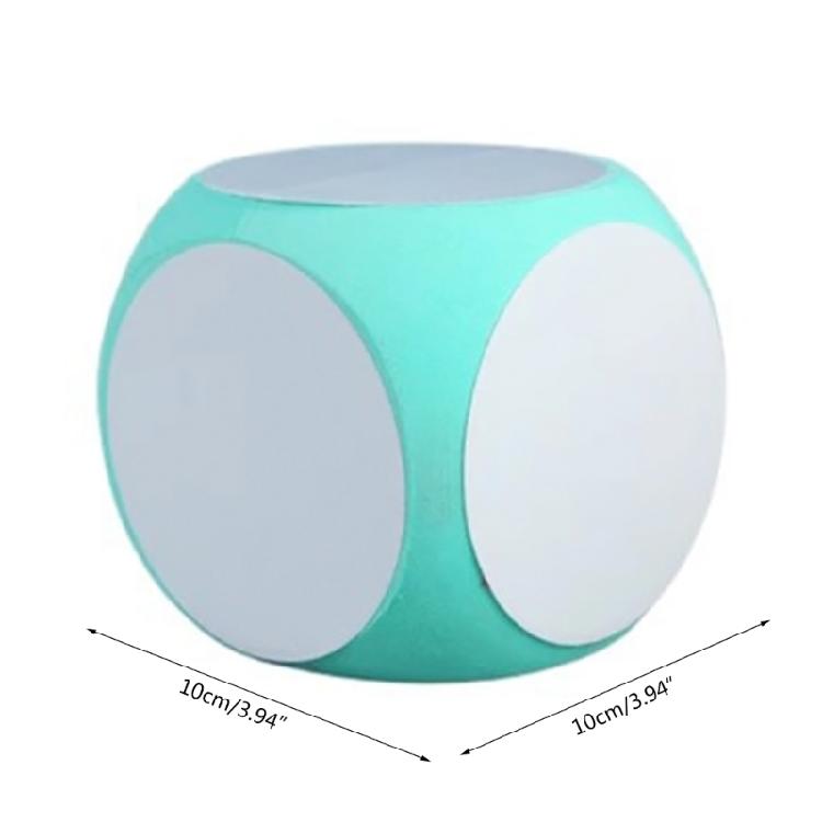 DIY Blanko-Würfel, beschreibbare/abwischbare Würfel, tragbare, reinigbare Blanko-Spielwürfel für den Unterricht im Klassenzimmer, außen löschbare Würfel