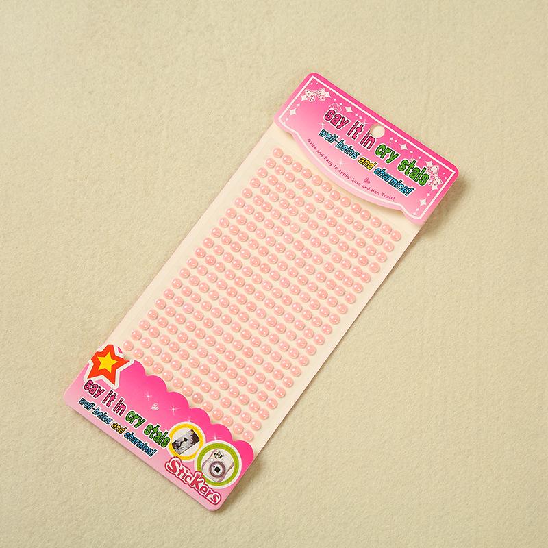 260pcs Acrylic Pearl & Rhinestone Stickers for DIY Decoration – Multi-Specification Customization