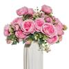 Artificial Flower Fake Silk Peonies Used for Home Room Vase Decoration Christmas Wreath Wedding Bouquet Party Accessories