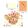 3D Fold Out Butterfly Flower Greeting Card Handmade High Quality Paper  Up Card for Graduation Business Holiday Gifts