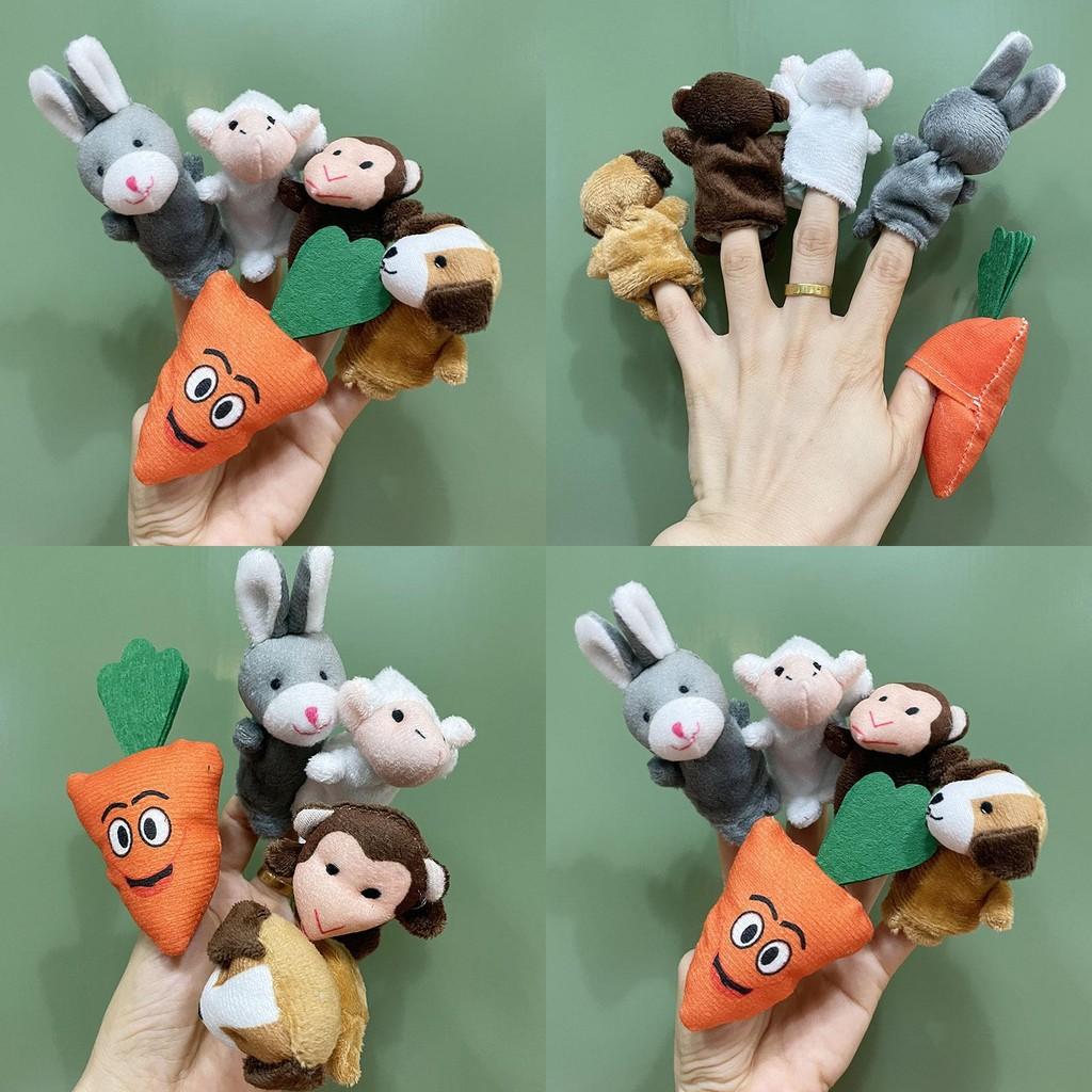 Kleiner Hase zieht Radieschen Plüschtier Fingerpuppe Party Interaktion Sammlung