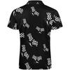 Black and White Sport Car Mens Zip Up Polo Shirts Casual Short Sleeve Golf Collared Shirt Slim Fit Tee Top